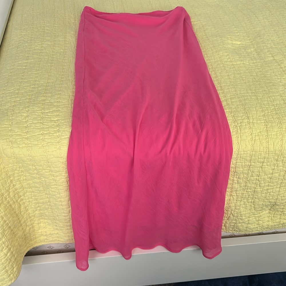 Pink Maxi Skirt